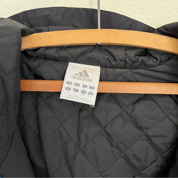 Women's Adidas Zip Up Jacket Black Climawarm With Detachable Sweatshirt Size L - Picture 5 of 15